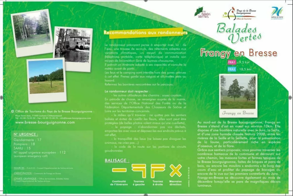 Trois circuits balades vertes